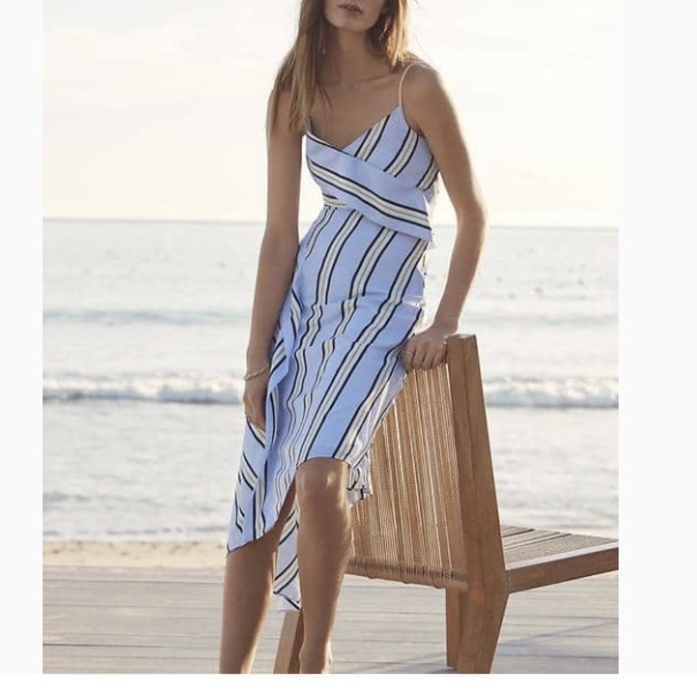 Banana Republic striped asymmetrical Dress size 4